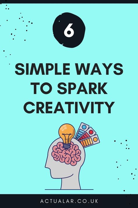 Six simple ways to spark creativity - ways to re-ignite your creativity during lockdown or if you're in a creative slump. Spark Creativity Ideas, How To Spark Creativity, Spark Art, Remove Skin Tags Naturally, How To Make Something, Creative Writing Tips, Spark Creativity, Play Based Learning, Creative Outlet