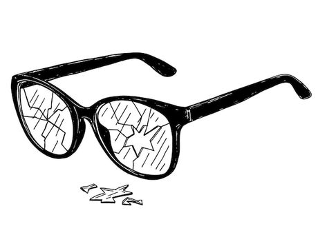 Glasses Frames Drawing, Drawing Of Glasses, Broken Glass Sketch, Eye Glasses Drawing, Specs Drawing, Draw Glasses, Drawing Glasses, Sunglasses Drawing, How To Draw Glasses