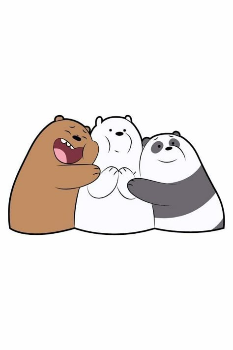 We 3 Bears, 3 Bear Drawing, 3 Bears Drawing, The 3 Bears Cartoon, We Bear Bears Drawing, We Bear Bears Aesthetic, 3 Bears Cartoon, We Bare Bears Drawing, Hugs Cartoon