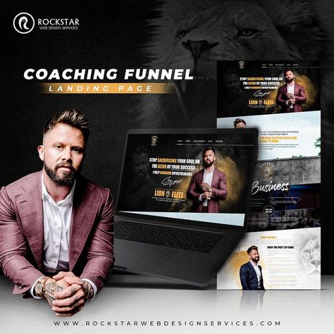 Landing Page Inspiration, Instagram Management, Website Layout, Web Design Services, Landing Page Design, Hey There, Your Brain, Coaching Business, Page Design