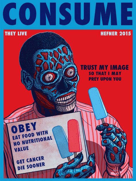 Propaganda Art, John Carpenter, Movie Poster Art, Art Series, They Live, Movie Art, Horror Art, The Words, My Images