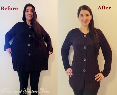 Tutorial: How to turn a large knit cardigan into a smaller one (and fix snags in knit sweaters!) Large Knit Sweater, Diy Sweater, Sewing Alterations, Large Cardigan, Sweater Refashion, Big Sweaters, Boxy Sweater, Altering Clothes, Silk Knit