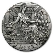 Greek Mythology Hera, Copper Tooling, Hobo Art, Silver Coins For Sale, Ancient Gods, The Olympians, Roman Gods, Coin Art, Ancient Mythology