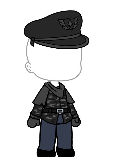 Gacha Club Soldier Outfit, Gacha Soldier Outfit, Gacha Life Police Outfit, Soldier Outfit, Gacha Hacks, Police Outfit, Gacha Hair, Gacha Outfit, Gacha Outfits