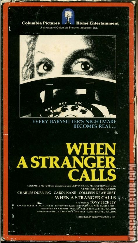 When a Stranger Calls (1979) When A Stranger Calls 1979, Fall Watchlist, 1970s Horror, Colleen Dewhurst, When A Stranger Calls, Rachel Roberts, Vhs Box, Mystery Film, Moving Images