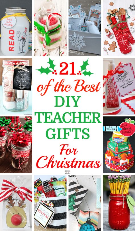 21 DIY Teacher Gifts Christmas If you’re looking for awesome teacher gifts these 21 DIY gift ideas are perfect for any budget! From gifts in a jar to lip balm to teacher survival kits & homemade sugar scrubs & essential oils you’ll find a unique & cheap gift for any student to give for preschool, daycare, kindergarten, high school, or dance teacher! Don’t miss out on these fun teacher gifts with printable labels! #teachergifts #diygifts #Christmasgifts #diygiftideas #teacherappreciation Christmas Stem Challenge, Diy Teacher Christmas Gifts, Survival Kit For Teachers, Teacher Survival, Christmas Stem, Teachers Diy, Best Teacher Gifts, Diy Teacher Gifts, Navidad Diy