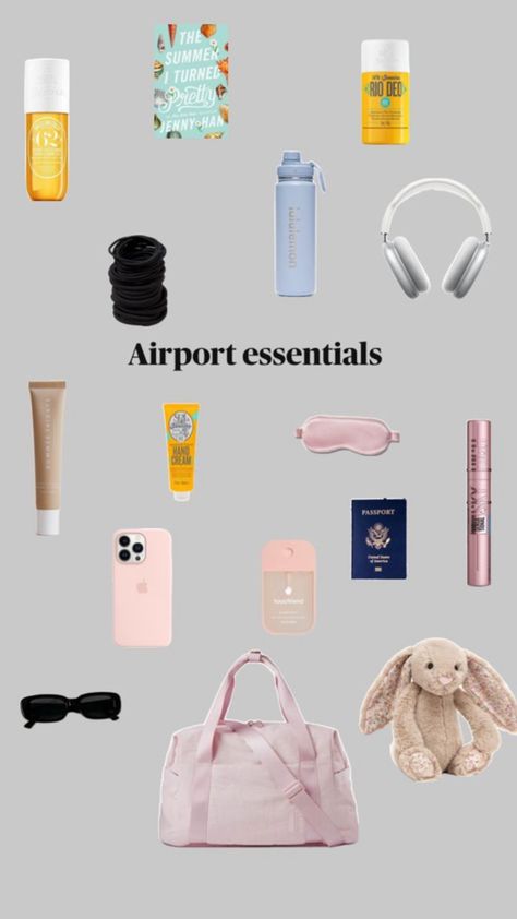 #myfirstshuffle Airport Essentials, Summer Bag Essentials, Trip Essentials Packing Lists, Fun Beauty Products, Road Trip Kit, School Backpack Essentials, Aesthetic Clean Girl, Preppy Travel, Preppy Makeup