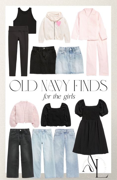 Girls budget friendly finds from old navy - most under $20! If you need back to school outfits for girls, budget friendly girls clothes, or girl's winter clothes, tap to shop! Andee Layne, Outfits For Girls, Winter Outfits For Girls, Kids Board, Back To School Outfits, Winter Clothes, Girls Clothes, Winter 2024, Comfortable Outfits