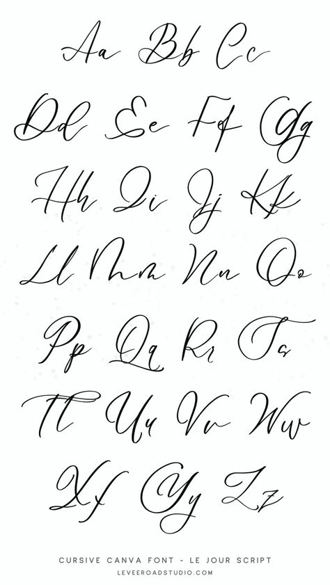 Effortless elegance defines Le Jour, a timeless cursive font with a playful, fluid quality that makes it perfect for weddings, high-end invitations, and stylish email signatures. With its whimsical charm, this font is an essential tool for designers seeking to add a touch of sophistication to their work. Explore the world of cursive fonts, lettering styles, and alphabets at leveeroadstudio.com.#fontsalphabetcursive#fontsalphabetcursivecalligraphy#fontsalphabetcursivebold#fontsalphabetcursivesimple#fontsalphabetcursiveeasy Simple Cursive Font, Writing Styles Fonts, Pretty Fonts Alphabet, Cursive Letters Font, Cursive Fonts Alphabet, Free Cursive Fonts, Pretty Font, Hand Lettering Alphabet Fonts, Font Love