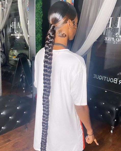 Sleek Braided Ponytail, Tan Skin Blonde Hair, Weave Ponytail Hairstyles, Sleek Ponytail Hairstyles, Black Ponytail Hairstyles, Braided Ponytail Hairstyles, Girls Hairstyles Braids, Braids With Weave, Slick Hairstyles