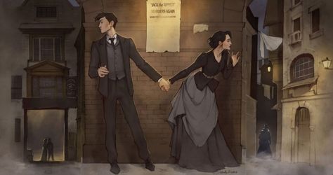 Thomas And Audrey Rose Fanart, Stalking Jack The Ripper Fanart, Jack The Ripper Fanart, Stalking Jack The Ripper Aesthetic, Thomas Cresswell, Stalking Jack The Ripper, Jack Ripper, Storm And Silence, Kerri Maniscalco