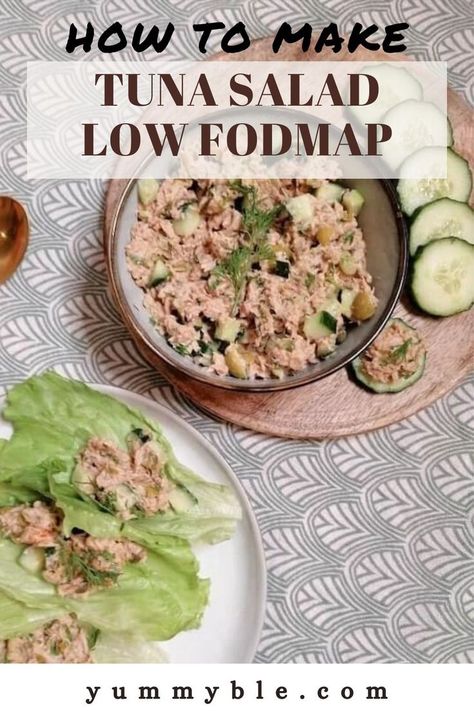 Low Fodmap Tuna, Ibs Recipes Dinner, Dairy Free Tuna Salad, Salad Low Fodmap, Post Surgery Meals, Low Fodmap Salad, Fodmap Salad, Ibs Diet Plan, Healthy Tuna Recipes