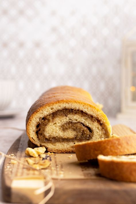 This Walnut Strudel has rich walnut filling and soft and airy dough baked until golden brown on top! Jam Bread, Filled Pastries, Strudel Recipes, Pane Dolce, Indian Kitchen, Classic Desserts, No Bake Treats, Bread Rolls, Something Sweet