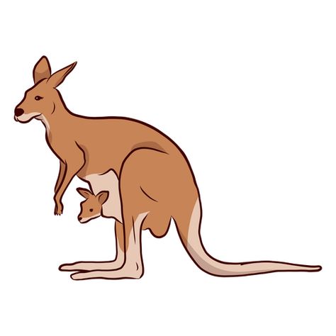 Kangaroo baby kangaroo ear tail leg illustration #AD , #Ad, #AD, #kangaroo, #ear, #illustration, #baby Draw A Kangaroo, Kangaroo Outline, Cartoon Kangaroo, Cute Kangaroo Illustration, Kangaroo Drawing, Kangaroo Illustration, Kangaroo Art, Kangaroo Baby, Felt Crafts Patterns