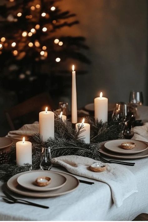 Set a stunning Christmas table with Scandinavian-inspired simplicity. Discover how to use neutral linens, natural centerpieces, and minimalist place settings to create an elegant, inviting dining experience. Some of the links in my articles are affiliate links. If you make a qualified purchase from one of my links I will make a small commission at no cost to you. Thank you for your support!!! Christmas Table Settings Scandinavian, Christmas Table Settings Natural, Christmas Neutral Table Decor, Small Table Decor Christmas, Christmas Table Decorations Minimalist, Christmas Table Decor Minimalist, Boho Christmas Dinner Table Decor, Minimalist New Years Decor, Christmas Table Ideas Simple