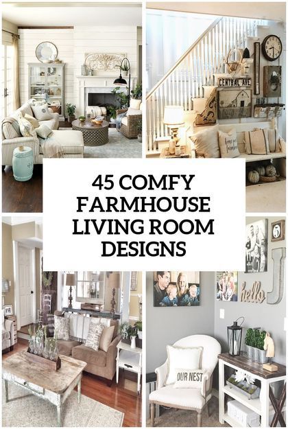 45 Comfy Farmhouse Living Room Designs To Steal Farmhouse Livingrooms, Small Farmhouse Living Room, Farmhouse Living Room Designs, Comfy Farmhouse, Room Comfy, Comfy Decor, Cozy Farmhouse Living Room, Modern Farmhouse Living Room Decor, Elegant Farmhouse