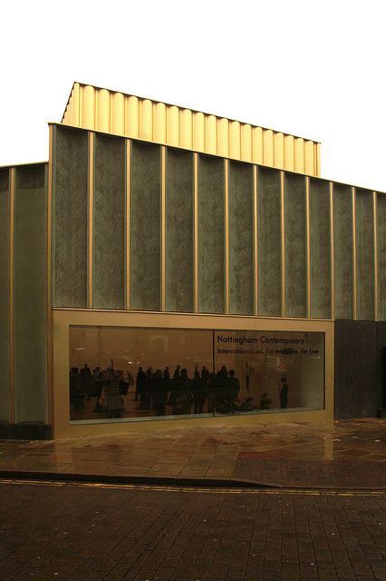 Nottingham Contemporary - Caruso St John via james woodward's flickr Secondary Facade Architecture, Auditorium Exterior Facade, Auditorium Facade Design, Mass Timber Facade, Nottingham Contemporary, Mass Timber Architecture Facade, Theater Architecture, Facade Material, Cube Design