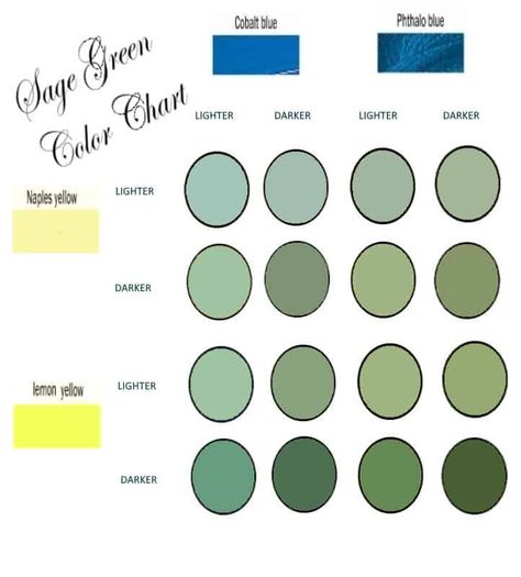 How to Mix Sage Green Paint Easily - Brighter Craft How To Mix Sage Green Paint, How To Make Sage Green Icing, How To Make Sage Green Paint, Silver Sage Paint, Green Color Chart, Sage Paint Color, Green Grey Paint, Mixing Paint Colors, Sage Green Paint