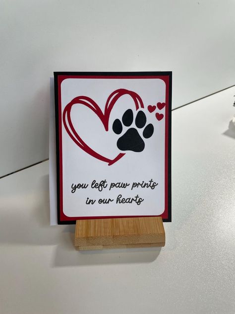 This Greeting Cards item is sold by RiverbendDesignCA. Ships from Canada. Listed on Sep 15, 2024 Loss Of Cat Sympathy Card, Loss Of Pet Dog Sympathy Cards, Pet Sympathy Cards Handmade, Animal Punch Art, Dog Cards Handmade, Cat Cards Handmade, Dog Sympathy Card, Cat Sympathy, Loss Of Pet