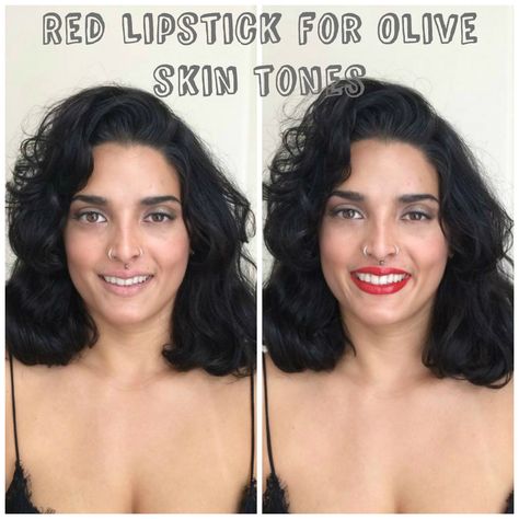 Products We Love: Red Lipstick For Olive Skin Tones Olive Skin Lipstick Shades, Best Red Lipstick For Olive Skin, Red Lipstick For Olive Skin, Lipstick For Olive Skin, Pale Olive Skin, Long Stay Lipstick, Sparkly Lipstick, Light Pink Lipstick, Neutral Skin