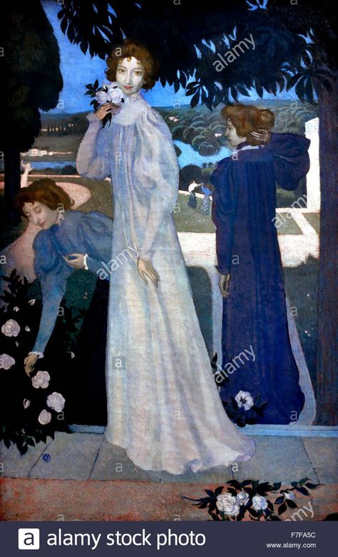 Portrait of Yvonne Lerolle three aspects 1897 Denis Maurice Musée D'orsay Paris, Maurice Denis, Dante Gabriel Rossetti, Woman In White, Pierre Bonnard, Fauvism, Paris Art, Post Impressionism, Fun At Work