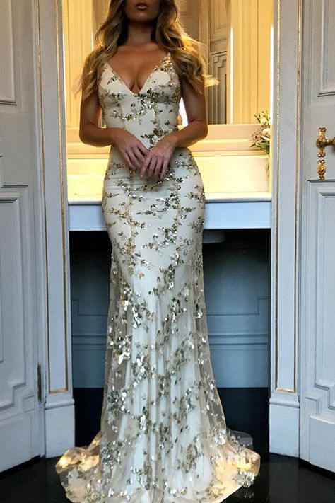 Gold mermaid dress