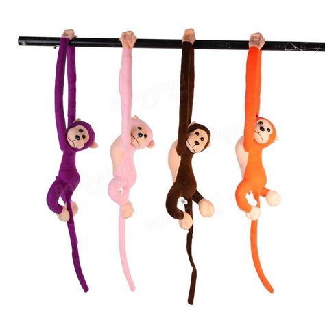 Long Arm Hanging Monkey Toy Colorful New Hot-selling Monkey Doll Monkey Toy, Hanging Monkey, Toy Monkey, Monkey Doll, Monkey Stuffed Animal, Kids Toy Gifts, Finger Puppets, Soft Dolls, Cute Plush