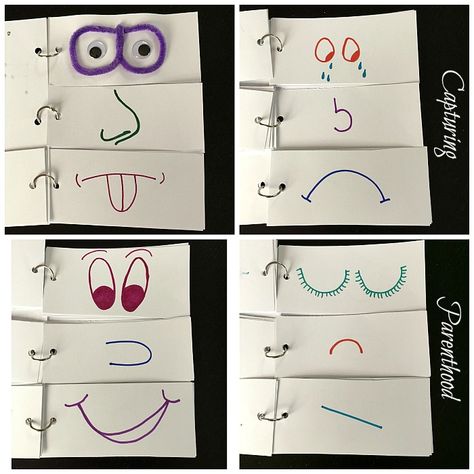 Easy Flip Book Ideas For Kids, Simple Flip Book Ideas, How To Make A Flip Book Diy, Emotion Flip Book, Color Flip Book, Identify Emotions, All About Me Preschool Theme, Heat Of The Moment, Me Preschool Theme