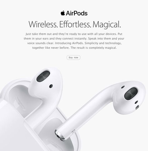 I chose this advertisement because of its simplicity. Apple used recognizable words to capture the audience's attention easily, as well as a brief description that subtly compares AirPods to being better than normal, wired headphones. Advertising Design Layout, Apple Advertising, Medical Brochure, Digital Advertising Design, Airpods Apple, Apple Headphone, Being Better, Social Media Advertising Design, Album Art Design