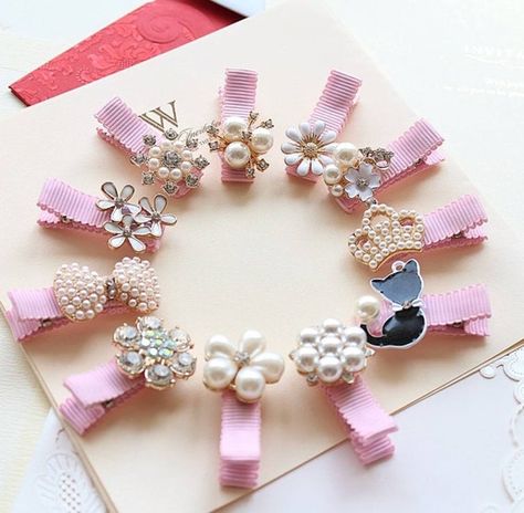 Advent Calendar Gifts, Children Hair, Hair Clips Diy, Crystal Hair Clips, Hair Gift, Hair Accessories Pearl, Baby Pearls, Baby Hair Accessories