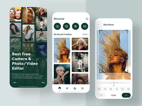 Video & Image Editor App Design by MultiQoS Video Maker App, Editor Photo, App Home Screen, Photo Editing App, Mobile Application Design, Photo Editor App, Photo Maker, App Guide, App Concept