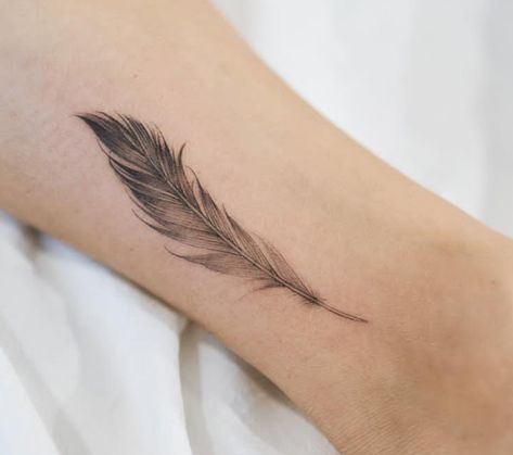 Ankle Tattoo Feather, Realism Feather Tattoo, Feather Quill Tattoo, Delicate Feather Tattoo, Dainty Feather Tattoo, Forearm Feather Tattoo, Matching Feather Tattoos, Feather Bracelet Tattoo, Feather Ankle Tattoo