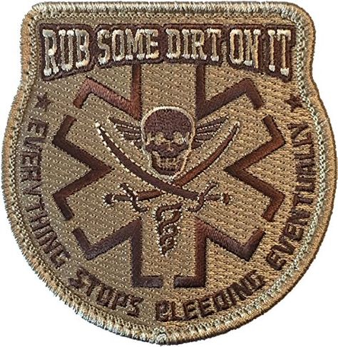 Rub Some Dirt On It, Funny Patches, Combat Medic, Emt Paramedic, Military Patches, Tactical Patches, Military Humor, Military Patch, Morale Patch