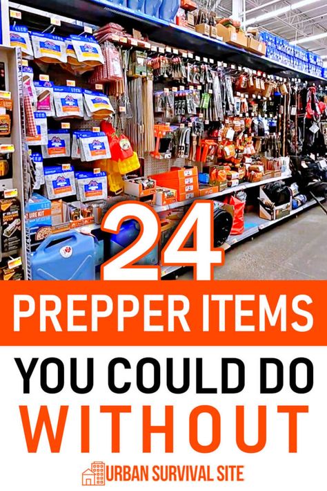 Not all prepper items are essential for survival. In fact, there are some expensive and unnecessary items that you can do without. Winter Prepper List, Prep For Emp, Preppers List, Survival Books Emergency Preparedness, Emergency Preparedness Items, How To Prepare For When Shtf, Prepper Items, Prepper Supplies, Homemaking Ideas