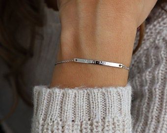 Sterling silver rings for women | Etsy Silver Knot Bracelet, Best Gift For Sister, Silver Bar Bracelet, Trinity Bracelet, Nameplate Bracelet, Silver Engraved Bracelet, Customised Bracelets, Tube Bracelet, Signature Necklace