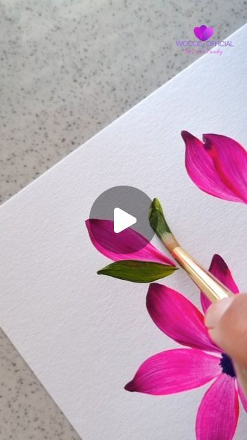 Swati Pandey | OneStroke Flower painting on Instagram: "🌸🌸
.
.
.
.
.
#painting #acrylicpainting #flowerpainting #floral #art #artwork #viralreels #trendingreels #aesthetic #ａｅｓｔｈｅｔｉｃ #wocol_official" Flower Acrilic Paintings Ideas, Acrylic Flower Tutorial, Painted Tub, Flower Painting Watercolor, Tub Paint, Painting Flowers Tutorial, Instagram Painting, Flowers Tutorial, Watercolor Ideas