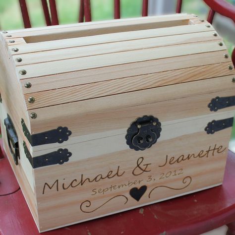 Rustic Card Box Wedding, Wedding Nautical, Wooden Card Box, Wedding Keepsake Boxes, Money Box Wedding, Nautical Wedding Theme, Grad Party Decorations, Wedding Card Box, Wedding Money