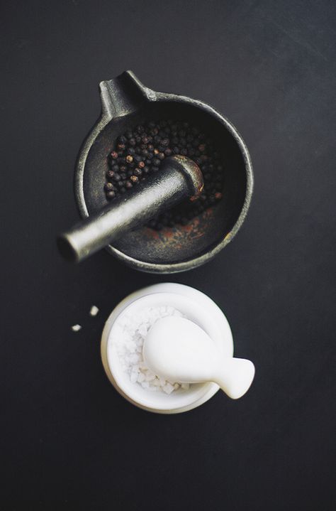 Salt Crackers, A Well Traveled Woman, Black Stuff, Mortar Pestle, Styling Photography, Spices And Herbs, Food Photography Styling, Photography Styling, Herbs And Spices