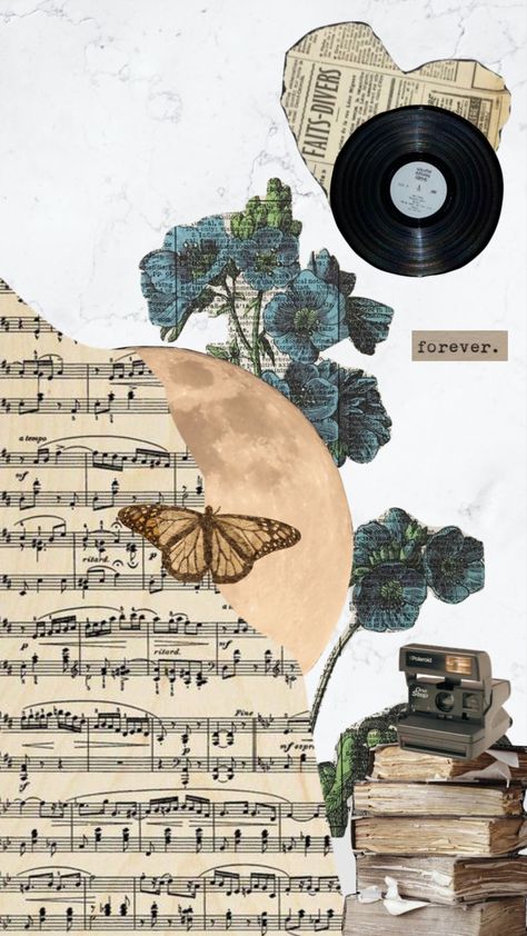 #moodboard #aesthetic #vintage #music #myfirstshuffle Collage Notebook, Notebook Collage, Aesthetic Notebook, Yearbook Themes, Moodboard Aesthetic, Music Aesthetic, Music Genres, Vintage Music, Aesthetic Vintage