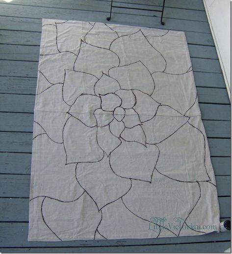 Painted Drop Cloth, Drop Cloth Rug, Painted Rugs, Painted Floor Cloths, Drop Cloth Projects, Floral Floor, Canvas Drop Cloths, Floor Cloths, Paint Drop