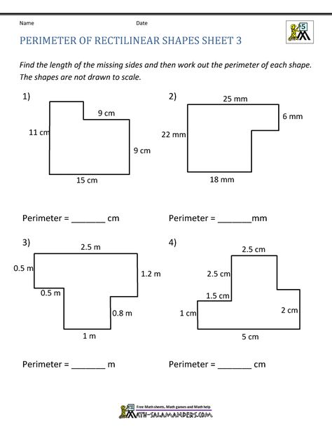 Perimeter Of Rectangle, Area And Perimeter Worksheets, Finding Area, Area Worksheets, Find The Perimeter, 6th Grade Worksheets, Perimeter Worksheets, 5th Grade Worksheets, Maths Area