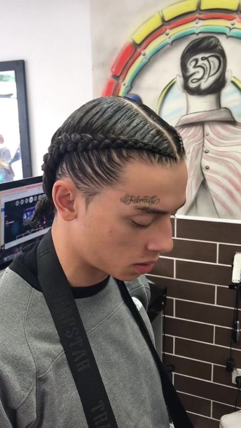 Central Cee With Braids, Central Cee Braids, Centre Cee, Braids With Fade, Cornrow Hairstyles For Men, Undercut Long Hair, Mens Haircuts Short Hair, Shaving Tips, Central Cee