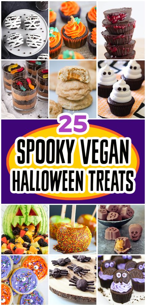 25 Scary Good Vegan Halloween Treats Vegan Halloween Treats, Sweet Halloween Treats, Best Potluck Recipes, Back To School Dinners, Easy Homemade Brownies, Vegan Halloween Treat, Fall Dessert Ideas, Best Baked Goods, Easy Vegetarian Dinners