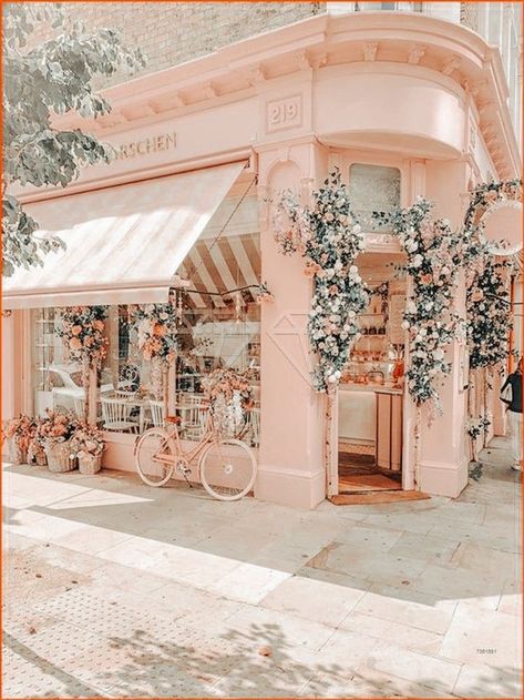 Peggy Porschen, pretty storefront, pretty shop aesthetic, beautiful shop front, pretty pretty pretty Beach Wall Collage, Cafe Concept, Outdoor Furniture Cover, Store Design Boutique, Coffee Shop Design, Patio Furniture Covers, Shop Fronts, Pastel Pink Aesthetic, Cafe Interior Design