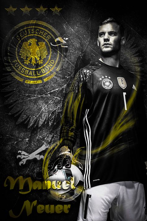 Manuel Neuer Manuel Neur, German National Team, Phil Heath, Illustration Wallpaper, Football Art, Scarf Shirt, Football Poster, Illustration Poster, Borussia Dortmund