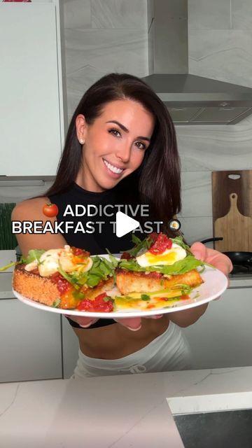 Ainsley Rodriguez on Instagram: "🍅 MY FAVORITE BREAKFAST TOAST! . This is next level good and one my husbands current fave requests! ✅ I made this last week for the first time and we have been having it every day since 😅 . Feel free to use fresh tomatoes but to save on time I used pre-diced and canned. You can also use onion instead of shallots and feel free to mix it up or add avocado! . #healthyrecipe #healthybreakfast" Ainsley Rodriguez, Breakfast Toast, Healthy Eating Recipes, December 13, Fresh Tomatoes, Shallots, Breakfast Ideas, On Time, Next Level