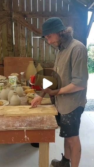 Callum Trudgeon on Instagram: "Pulling handles on jugs. There are many ways to add handles to pots, in my opinion this is the best way.  #pottery #clay #ceramics #jug #craft #handcrafted #handmade" Pottery Jugs, Pottery Clay, In My Opinion, Clay Ceramics, Handles, Good Things, Ceramics, 10 Things, Instagram