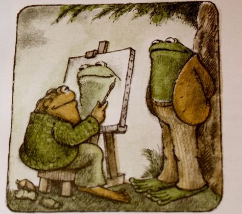 Arnold Lobel, Arte Peculiar, Frog Art, A Frog, Arte Inspo, Arte Sketchbook, Frog And Toad, The Frog, Toad