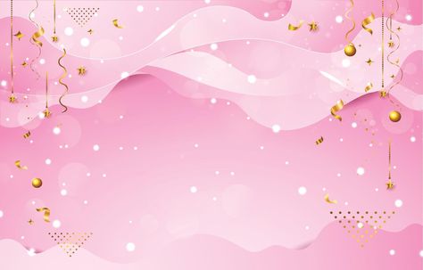 Wallpaper Template Backgrounds, Pink Design Background, Pink Background Template, Birthday Tarpaulin Background, Pink Birthday Background, Background Website Design, Pink Birthday Theme, Pink And Gold Background, Birthday Tarpaulin Design