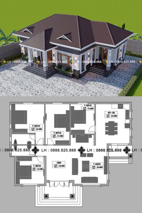 Modern Four Bedroom House Plans, 6 Bedroom Bungalow House Plans, Four Bedroom Bungalow House Plans, 4 Bedroom House Designs Home Plans, 3 Bedroom Modern Bungalow House Plans, Four Bedroom House Plans Modern, 4 Room House Plans, 3 Bedroom Bungalow Floor Plans, 4 Bedroom Bungalow House Plans